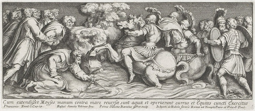 Moses Splits the Water with his Staff - Red Sea Passage