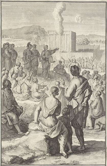 Moses teaches Israelites laws